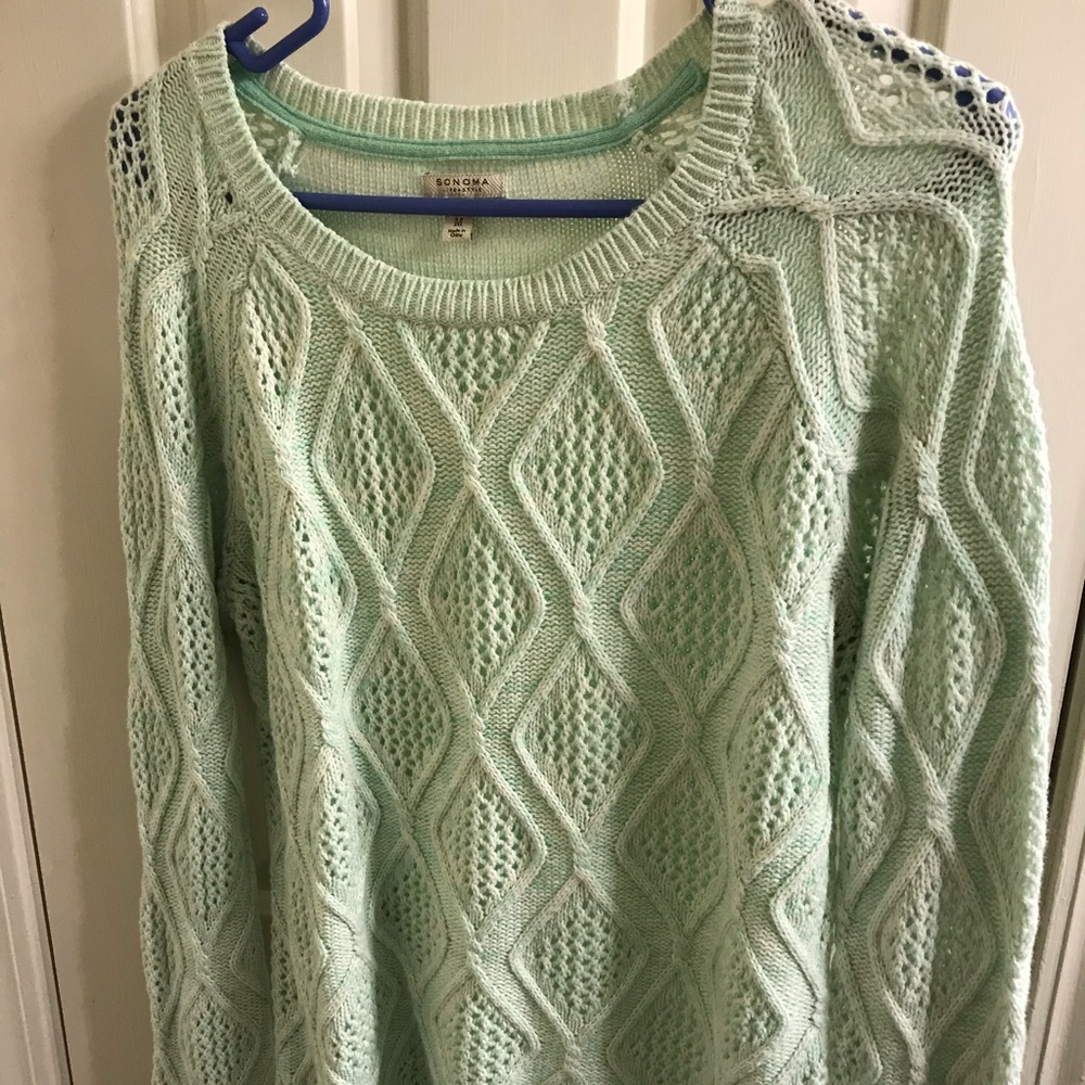 Mint green sweater